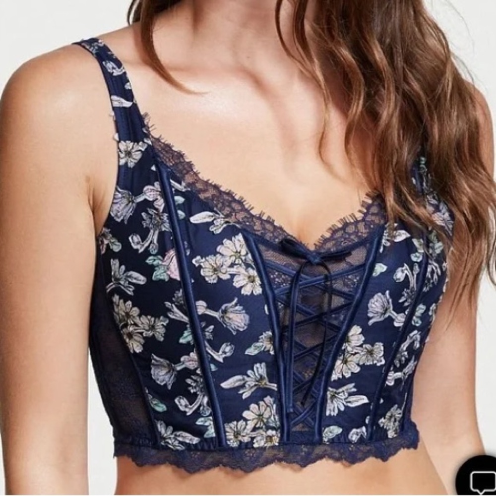 Victoria’s Secret embroidered lace corset top | XS